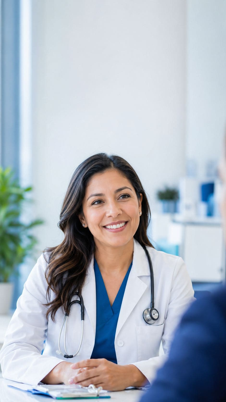 Doctora de SEMSA realizando una valoración