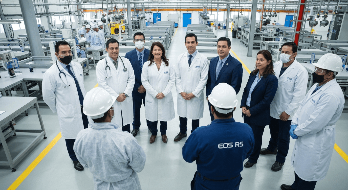 Equipo de profesionales de salud ocupacional de SEMSA Empresarial brindando servicios preventivos de seguridad y salud en el trabajo en una planta industrial mexicana.